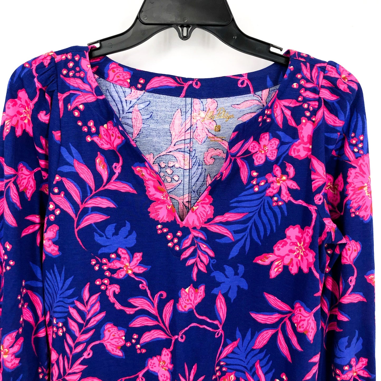 LILLY PULITZER Women's Cath Dress Small Blue Pink Never Ending Summer