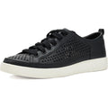 Vionic Womens Winny Perf Perforated Casual Sneakers Size 7.5 Black Leather NIB
