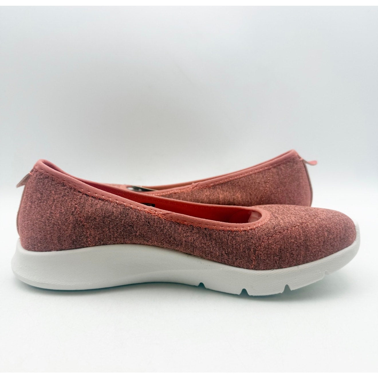Spenco Womens Daily Stretch Jersey Slip-On Shoes Size 8 Red Terracotta NIB