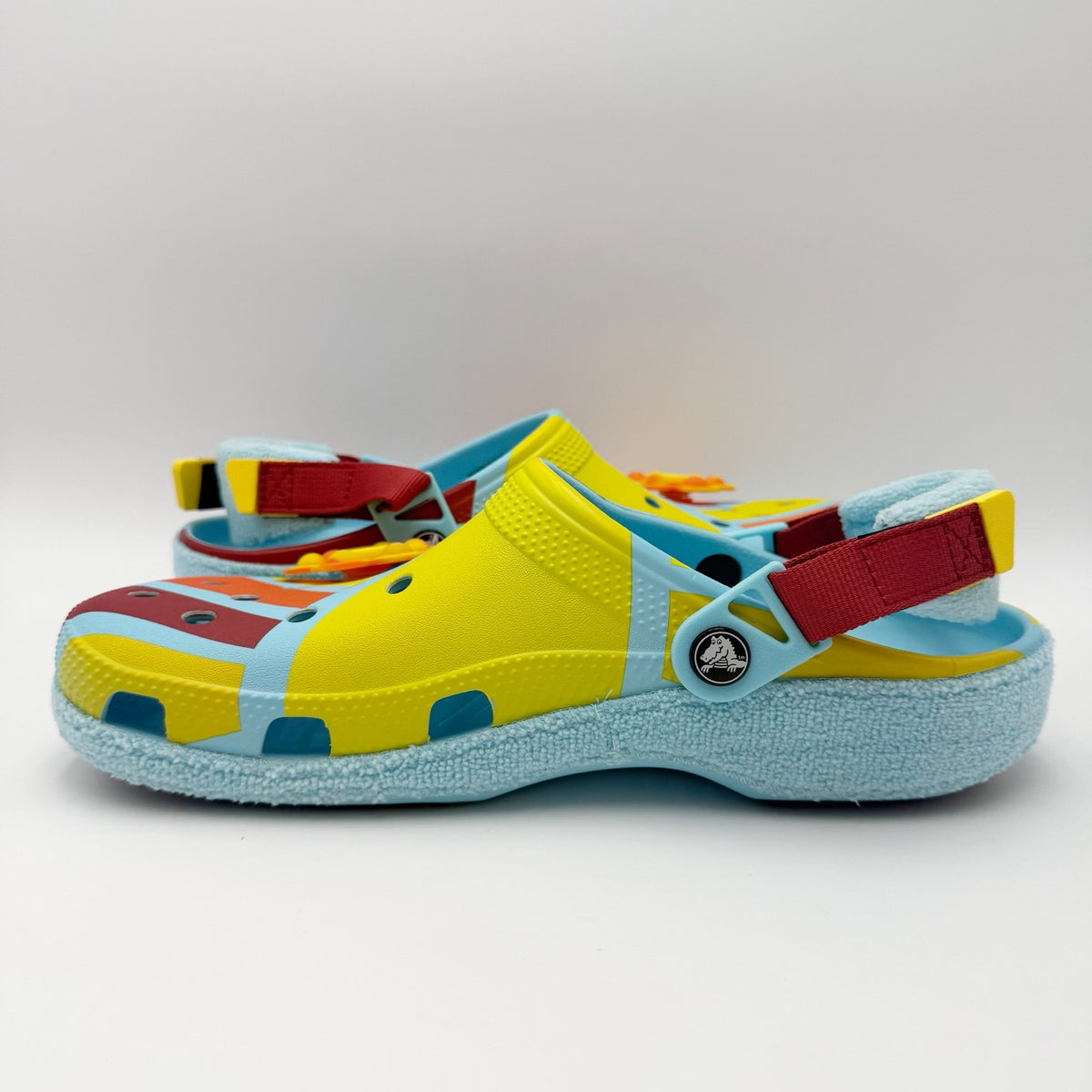 Crocs Classic Zen Garden RO Clogs Womens 12 Mens 10 Blue Multicolor Terry SR NWT