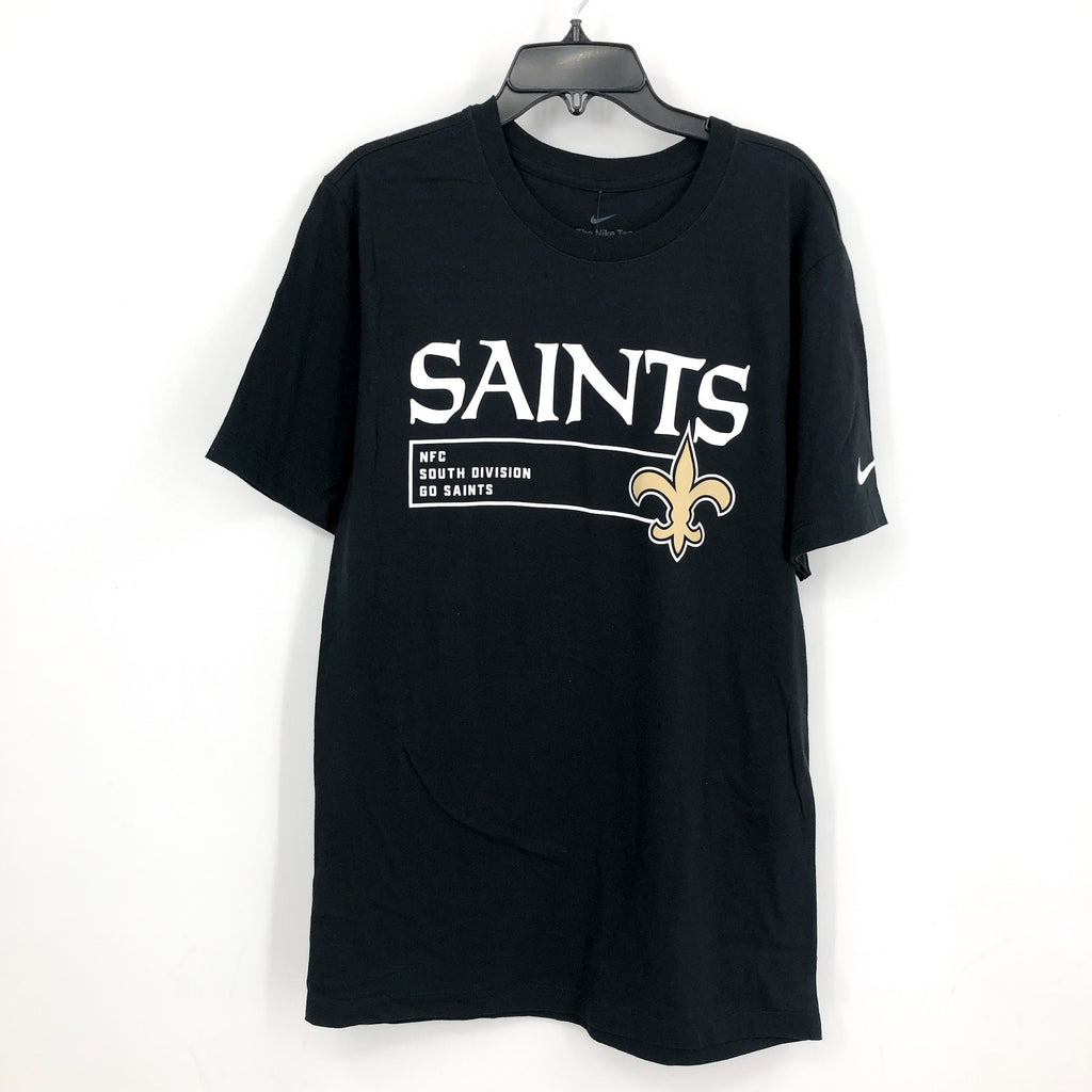 NIKE Mens New Orleans Saints Division Essential T Shirt Small Black NWT N199-00A