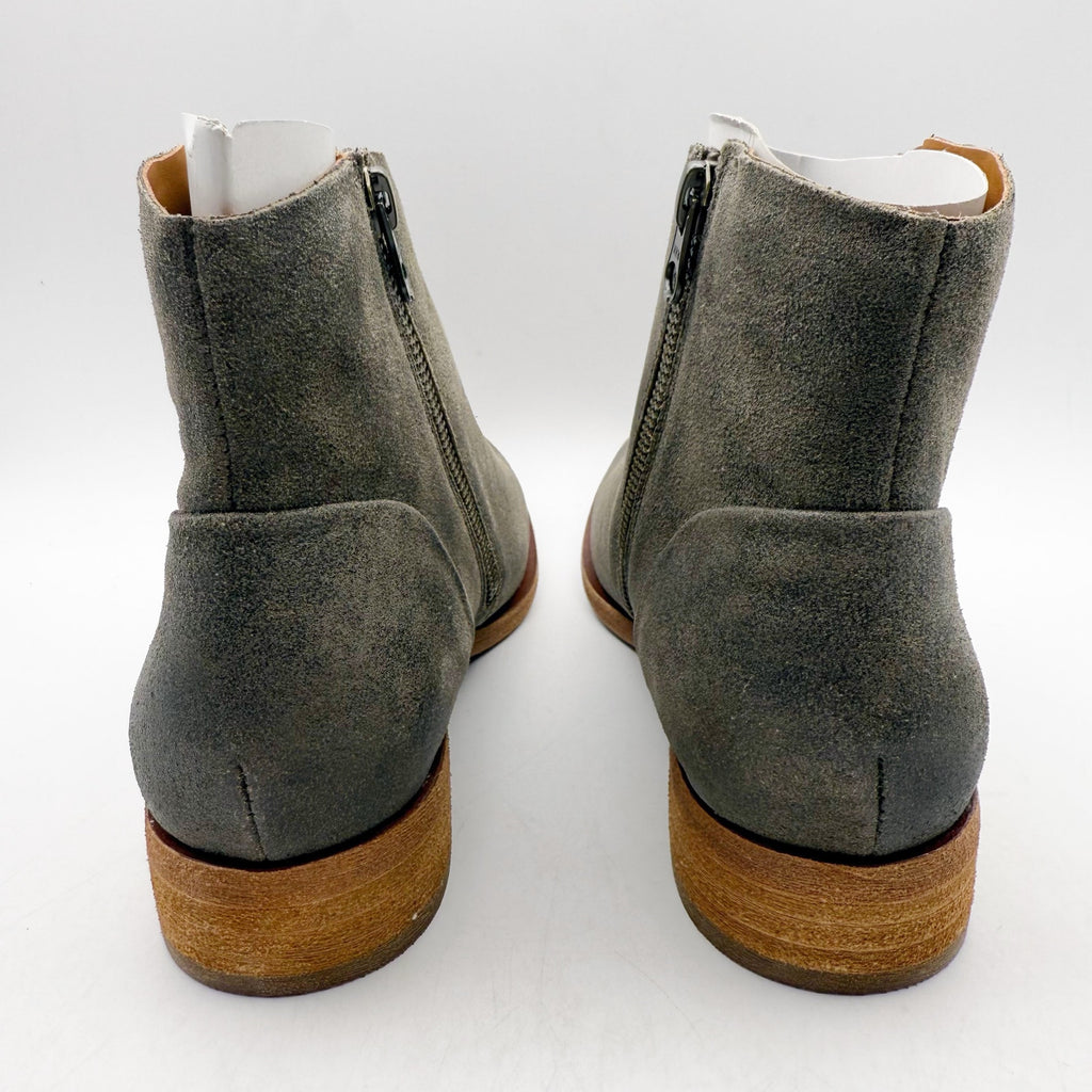 Kork-Ease Womens Riley Ankle Boots Size 7.5 Grey Taupe Leather Booties NIB