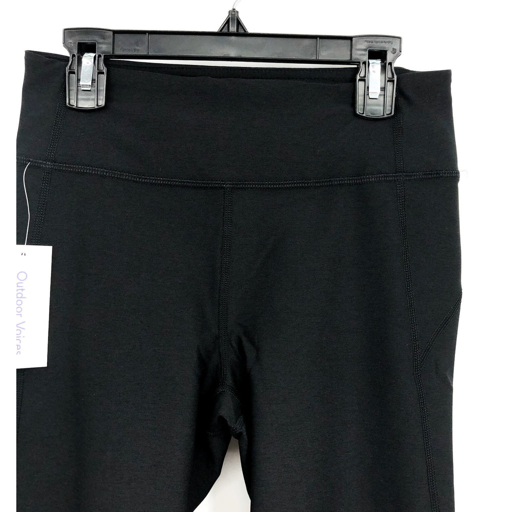 OUTDOOR VOICES Womens Warmup 10" Shorts Small Black Stretch Mid Rise Biker NWT