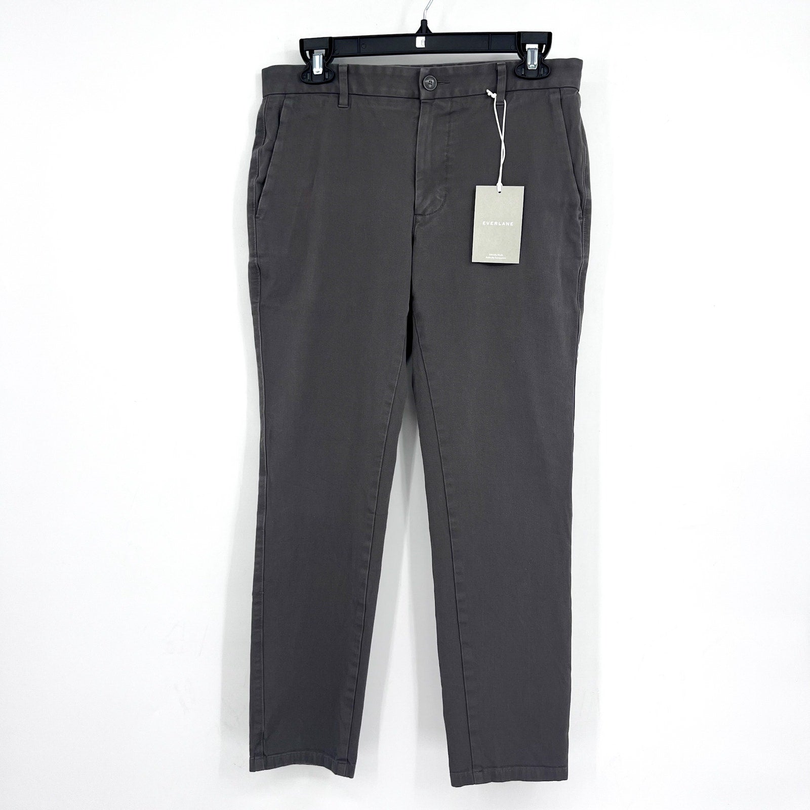 EVERLANE Men's Uniform Performance Chino 31x30 Slate Grey Pants NWT
