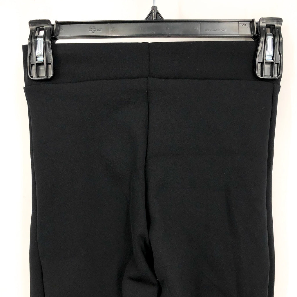 COMMANDO Women's Neoprene Split Front Pants XS Black Stretch NWT