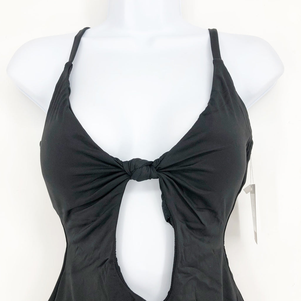ANDIE SWIM Santorini One Piece Swimsuit XXL Black US 18 Cut Out Low Back NWT