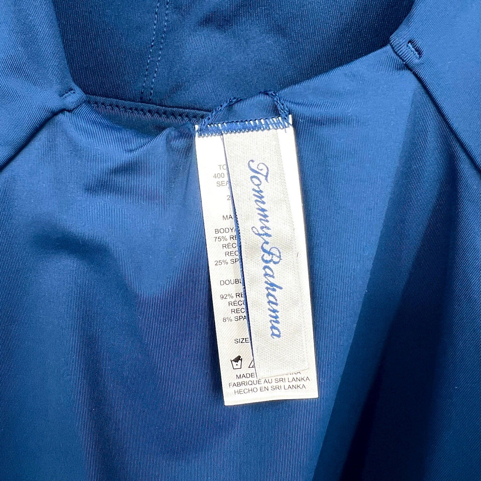 TOMMY BAHAMA Palm Modern One-Piece Swimsuit SIZE 8 Midnight Blue OTS NWT