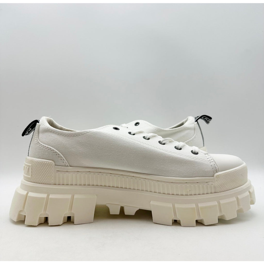 Palladium Womens Revolt Lo TX Platform Casual Sneakers Size 10 White NWOB