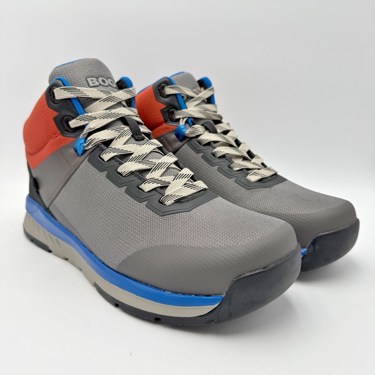Bogs Mens Slate Mid Work Boots Size 8 EU 41 Grey Blue Composite Toe NIB