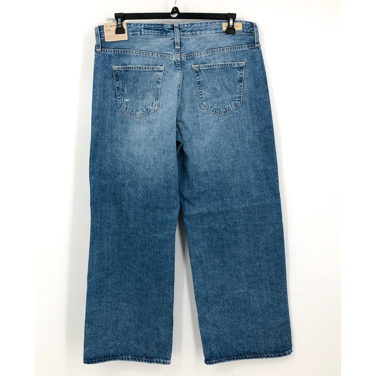 AG ADRIANO GOLDSCHMIED Womens Adria Wide Leg Jeans Size 32 US 14 Divergent NWT