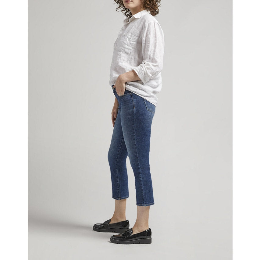 JAG Women's Maya Capri Jeans Size 6 Petite Night Blue Wash Stretch Mid Rise NWT