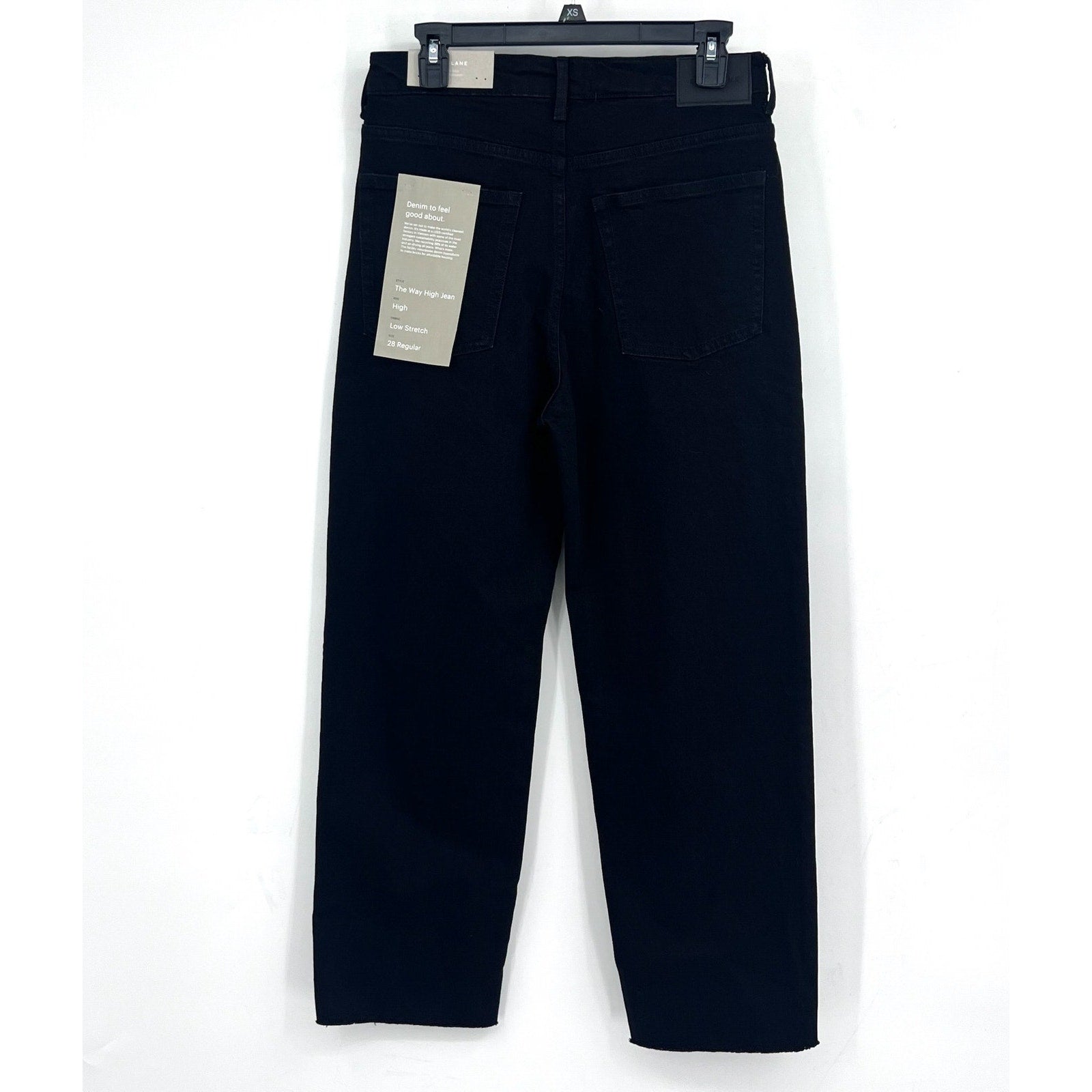 EVERLANE Women's The Way-High Jeans 28x27 US 6 Black Coal Straight Leg NWT
