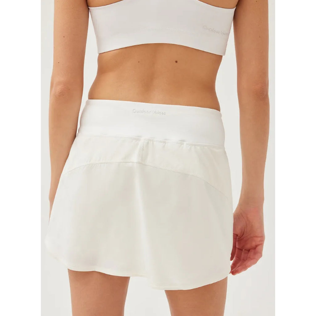 OUTDOOR VOICES Women's Hudson 4" Skort Size XXL White Lightweight NWT
