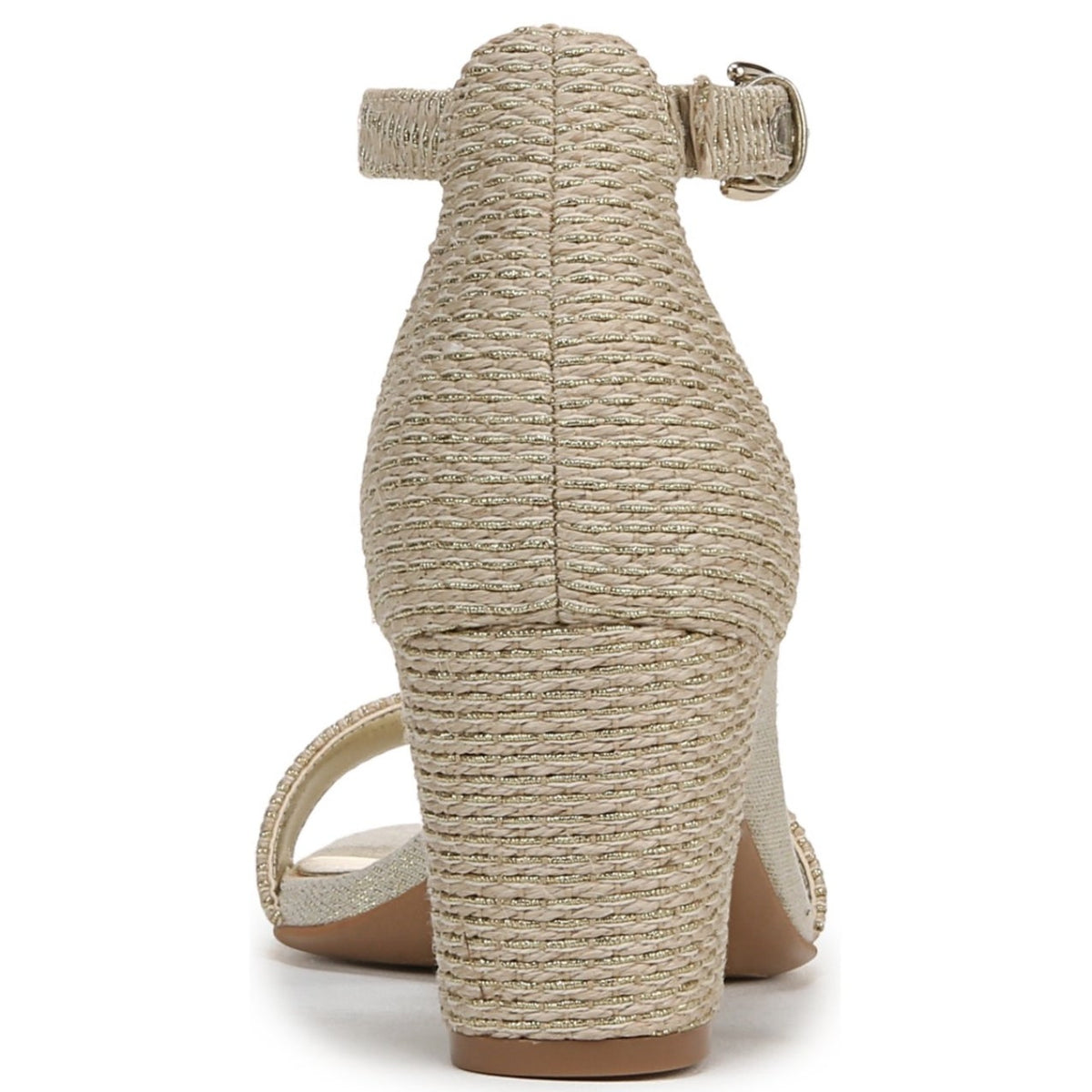 Naturalizer Women's Vera Sandals Size 9 M EU 40 Natural Gold Woven Fabric NWOB