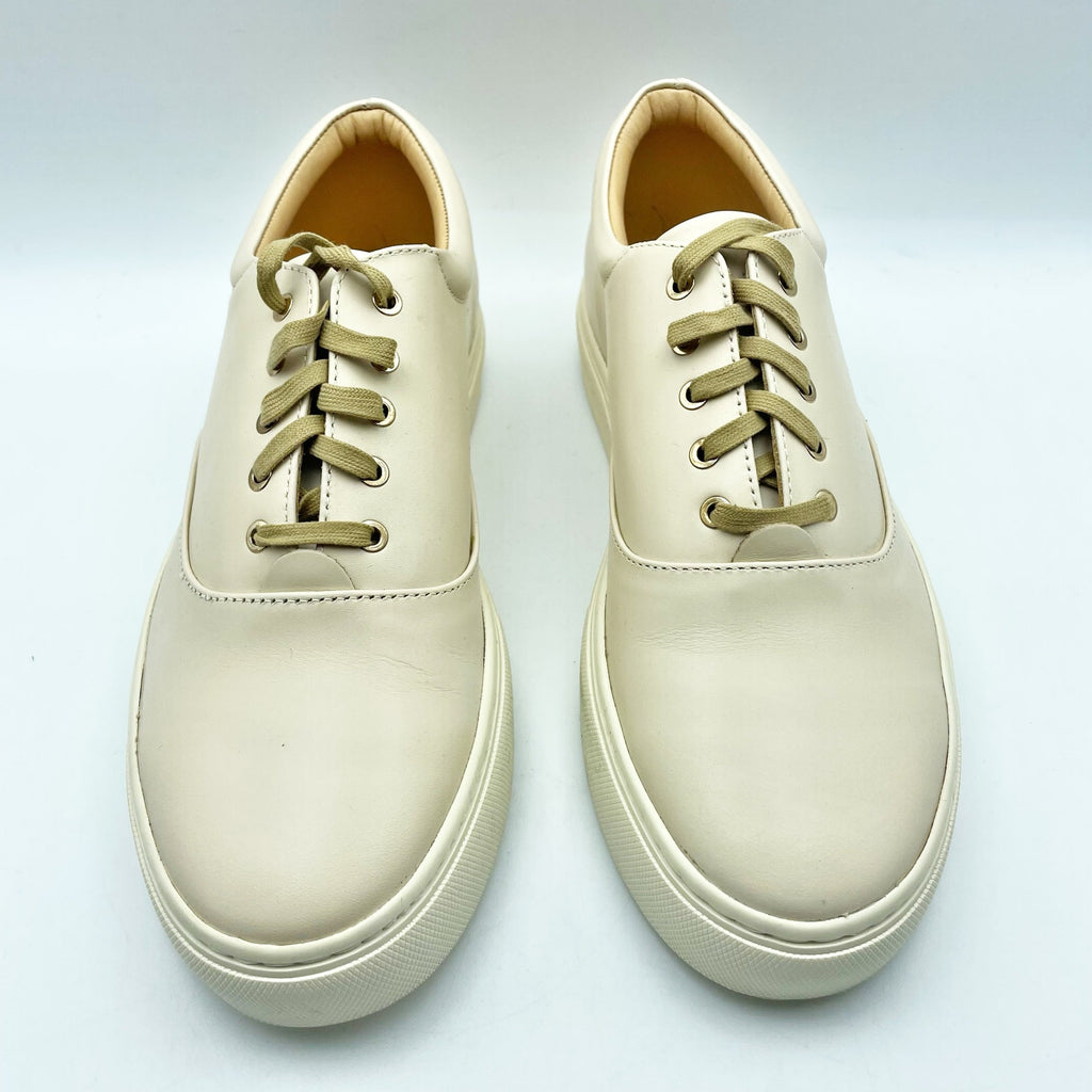 Nisolo Womens Everyday Casual Sneakers Size 10 Tan Cream Leather Waterproof NIB