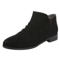 Dr. Scholls Womens Rae Ankle Booties Size 7.5 M EU 38 Black Microsuede NIB