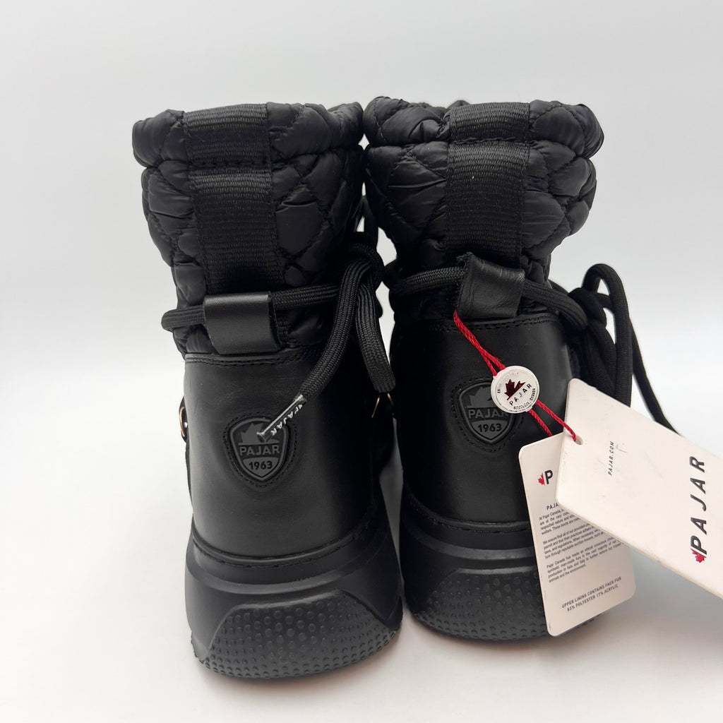 Pajar Canada Womens Gravita Ankle Snow Boots Size 8.5 Black Waterproof NWOB