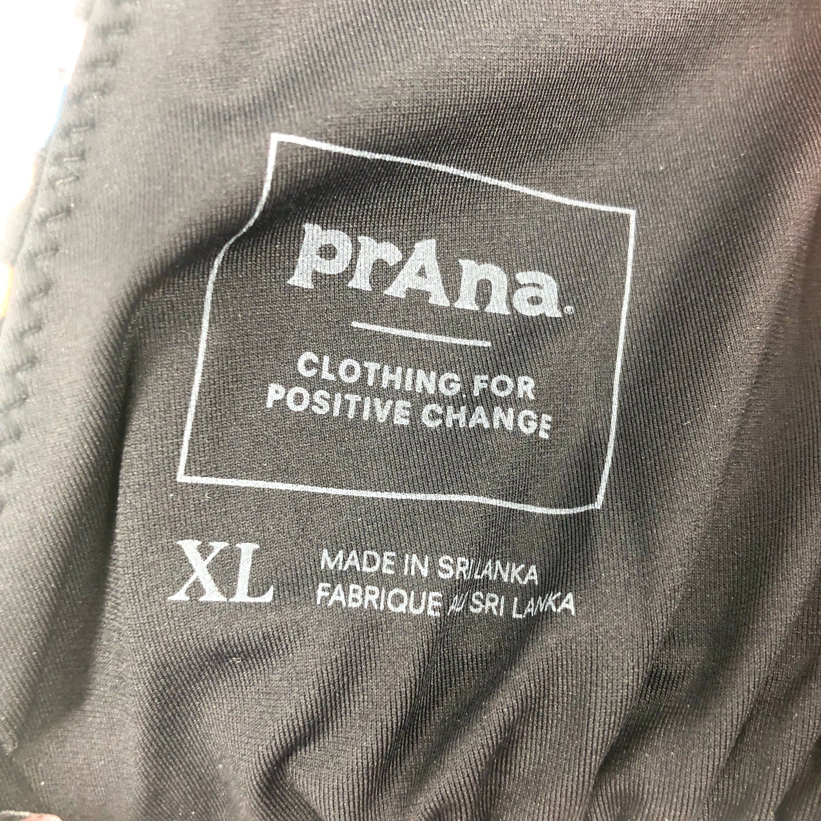 PRANA Women's Sunkissed Bikini Top XL Black Alotta Dots Stretch UPF 50+ NWT