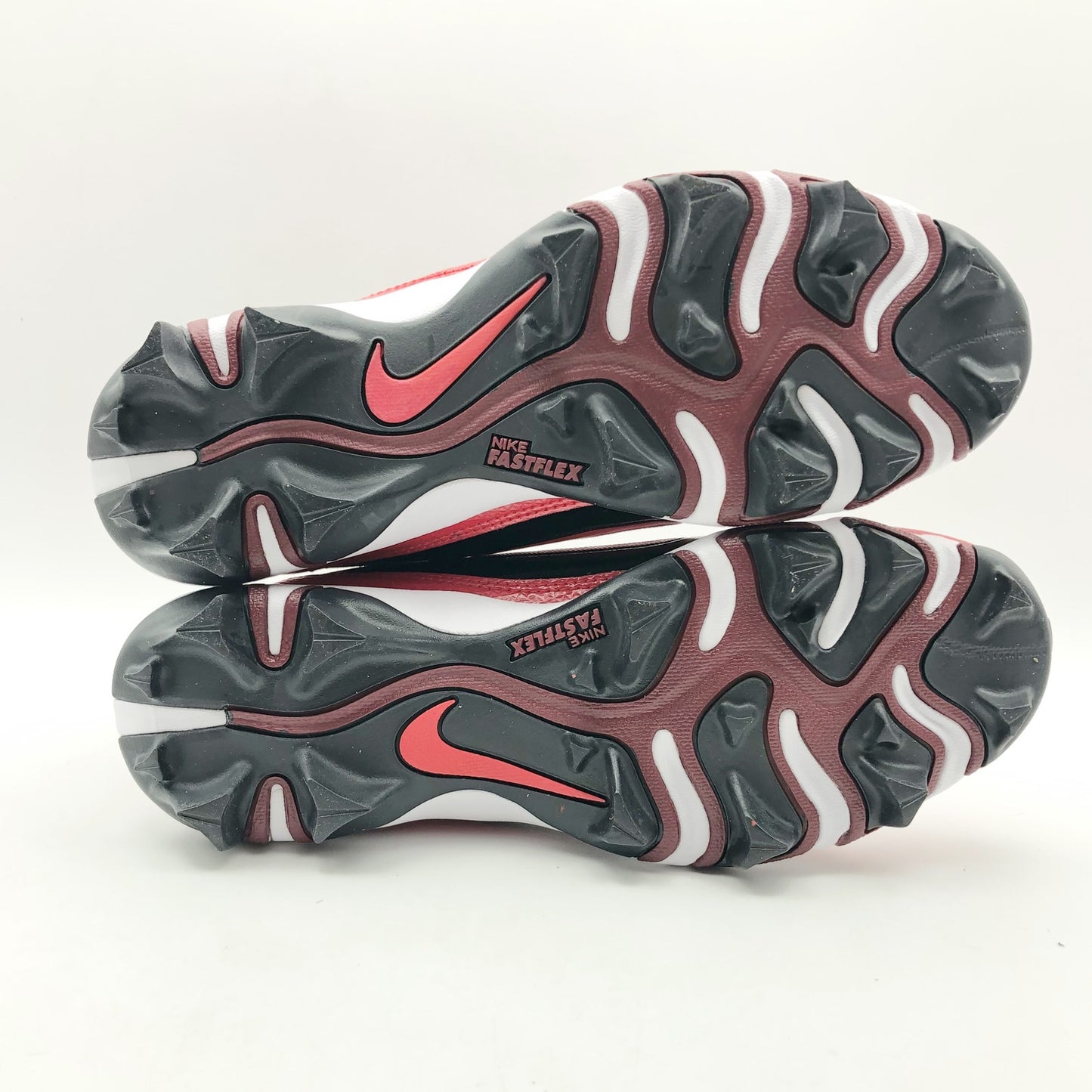 Nike Kids Alpha Menace 4 Shark Football Cleats Size 6 Red White NWOB