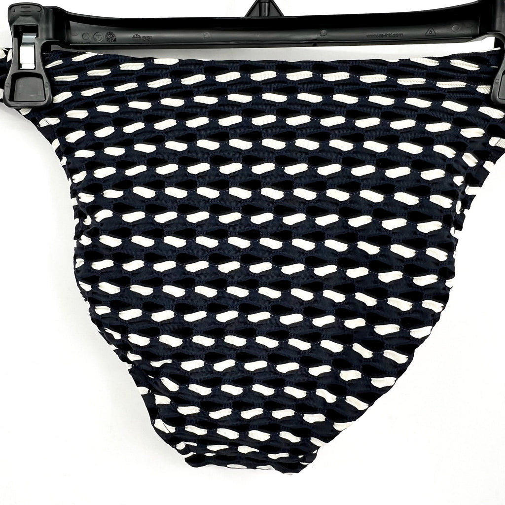 SEAFOLLY Women's Mala High Leg Bikini Bottom Size 6 Black Printed NWT