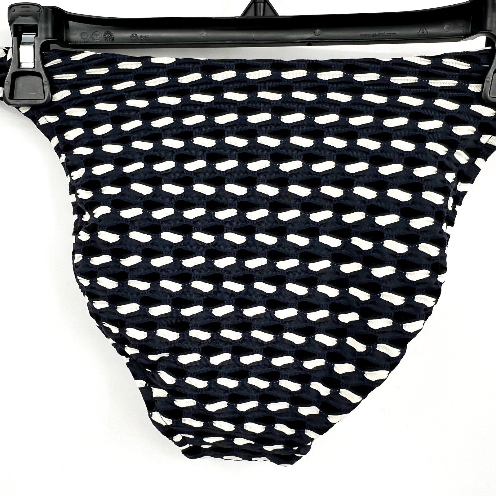 SEAFOLLY Women's Mala High Leg Bikini Bottom Size 6 Black Printed NWT