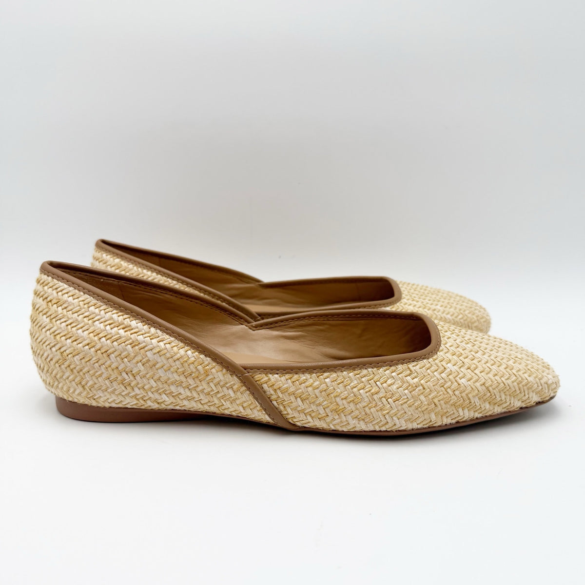 Naturalizer Womens Cody2 Skimmer Flats Size 10 Wide EU 41 Tan NIB