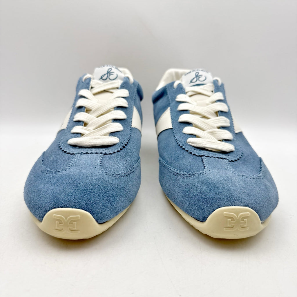 Sam Edelman Womens Isa Casual Sneaker US 11 Blue Suede Signature Collection NWOB