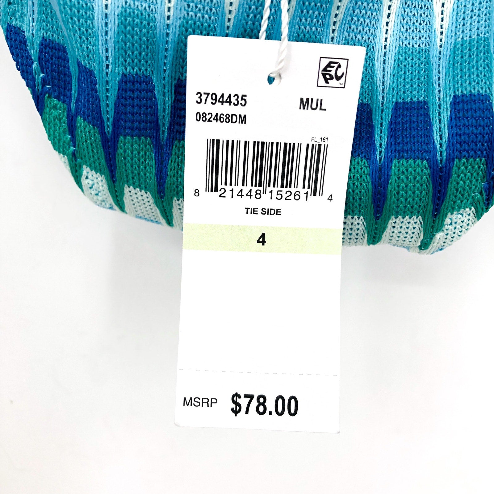 TRINA TURK Womens Moonray Side Tie Bikini Bottom Size 4 Blue Green Multi NWT