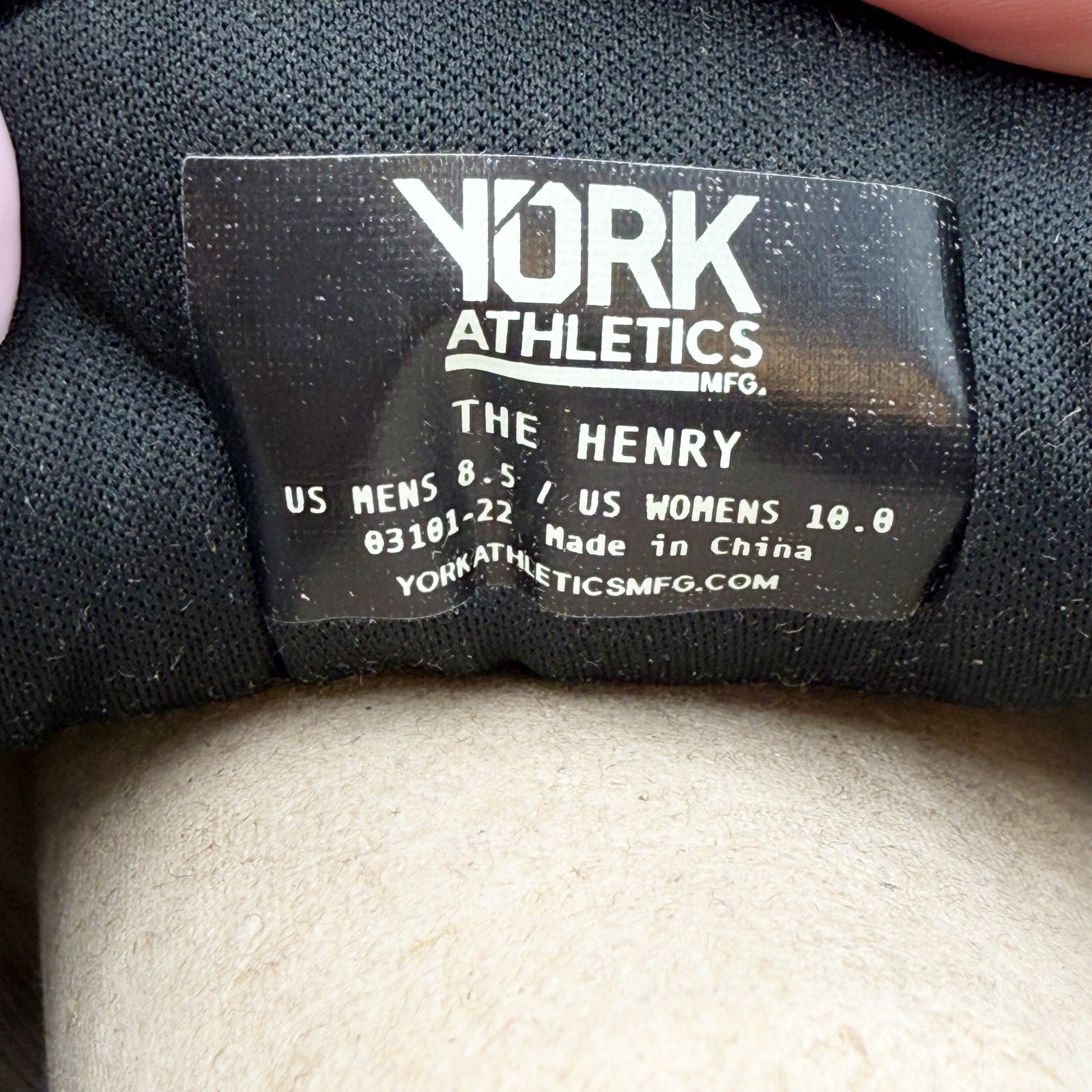 YORK Athletics Mens Henry Runner Sweatshirt Sneaker Size 8.5 Grey Heather NIB