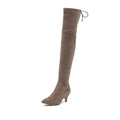 Sam Edelman Womens Kristie Over the Knee Boots Size 7.5 EU 37.5 Gray Taupe NWOB