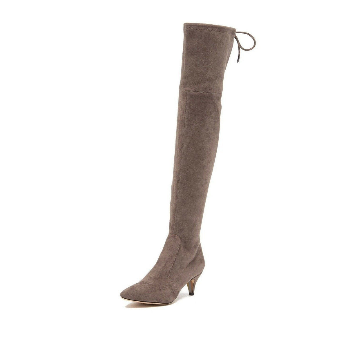 Sam Edelman Womens Kristie Over the Knee Boots Size 7.5 EU 37.5 Gray Taupe NWOB