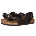 Birkenstock Mens Milano Sandals EU 44 US 11 Habana Brown Oiled Leather NWOB