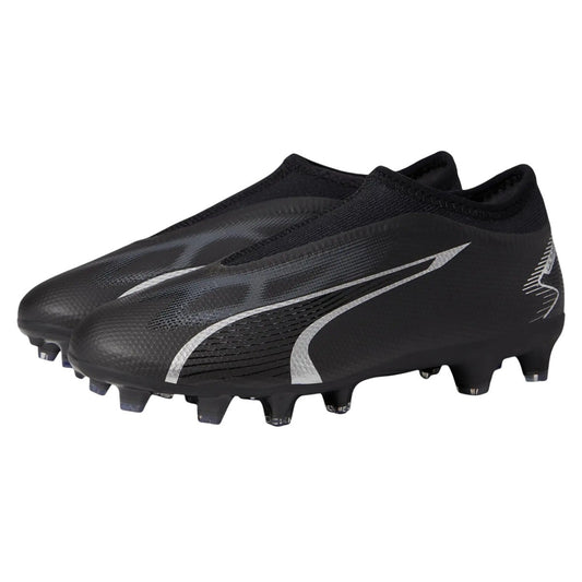 Puma Kids Ultra Match Laceless Firm Ground Soccer Cleats US 2.5 EU 34 Black
