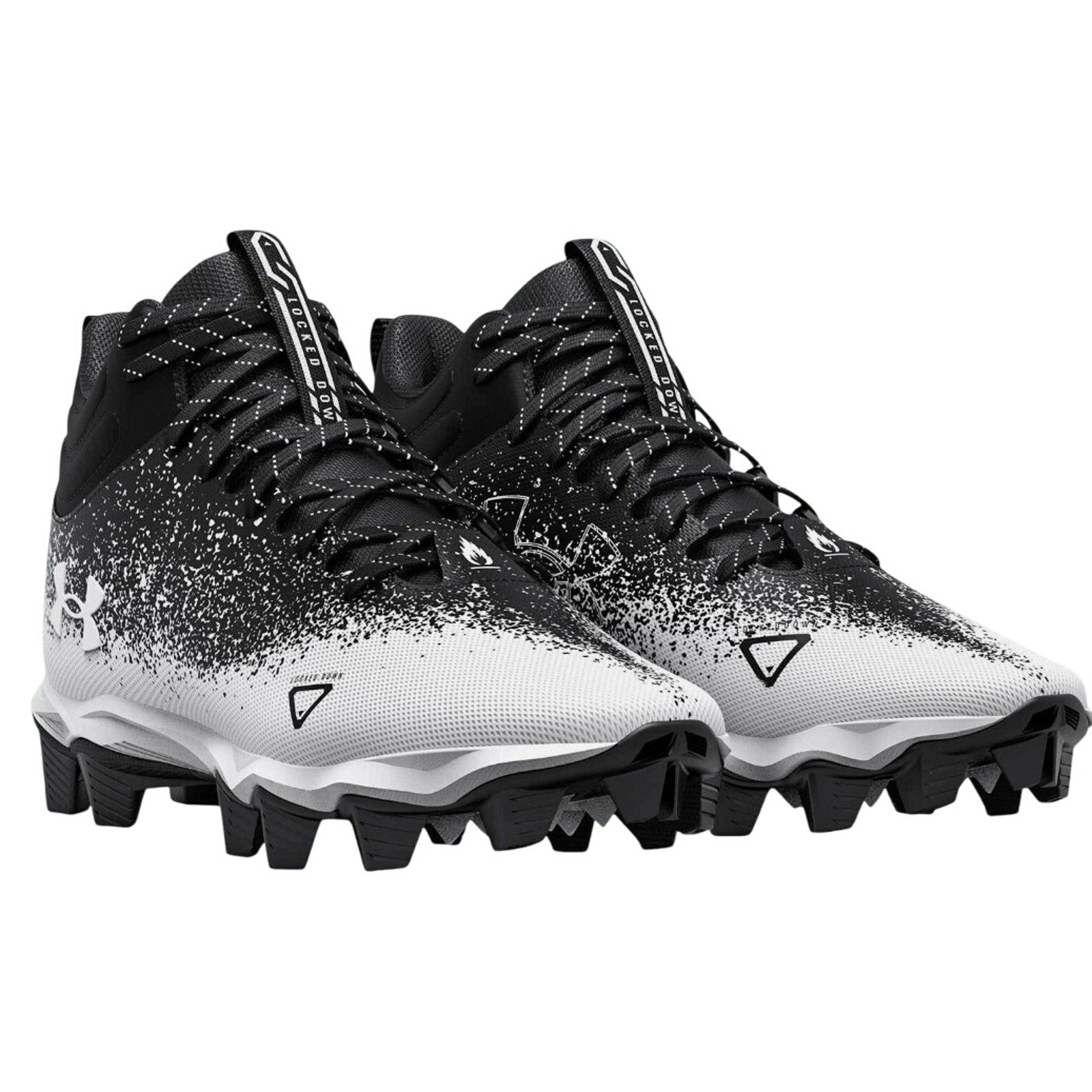 Under Armour Boys Spotlight Franchise RM 2.0 Football Cleats Size 4.5 Black NWOB