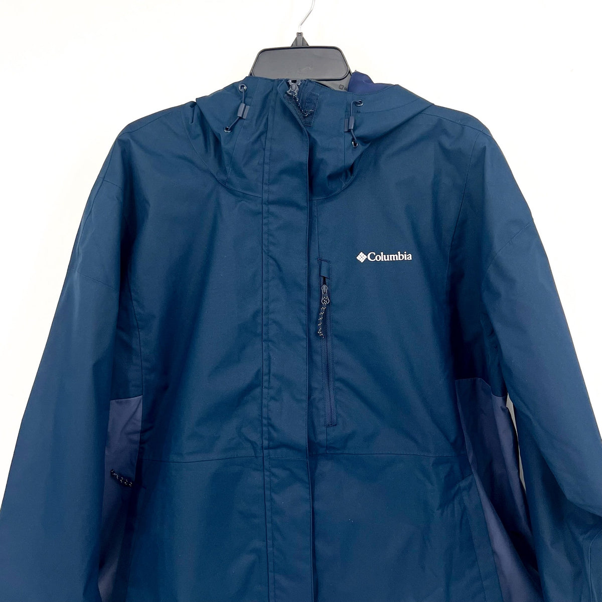 COLUMBIA Women's Hikebound II Rain Jacket XXL Navy Blue Waterproof NWT