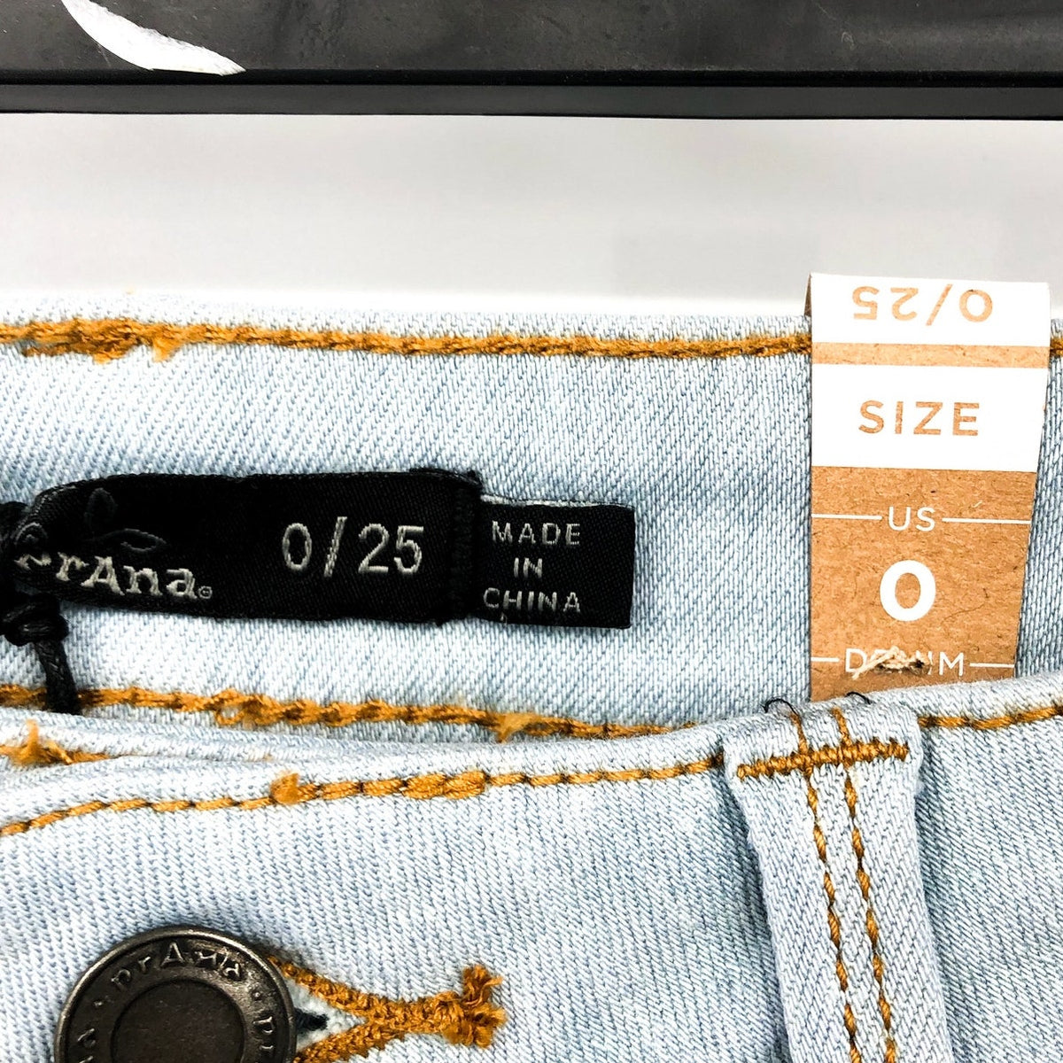 PRANA Women's Soma Skinny Jeans Size 0 25x30 Light Wash Blue Stretch NWT