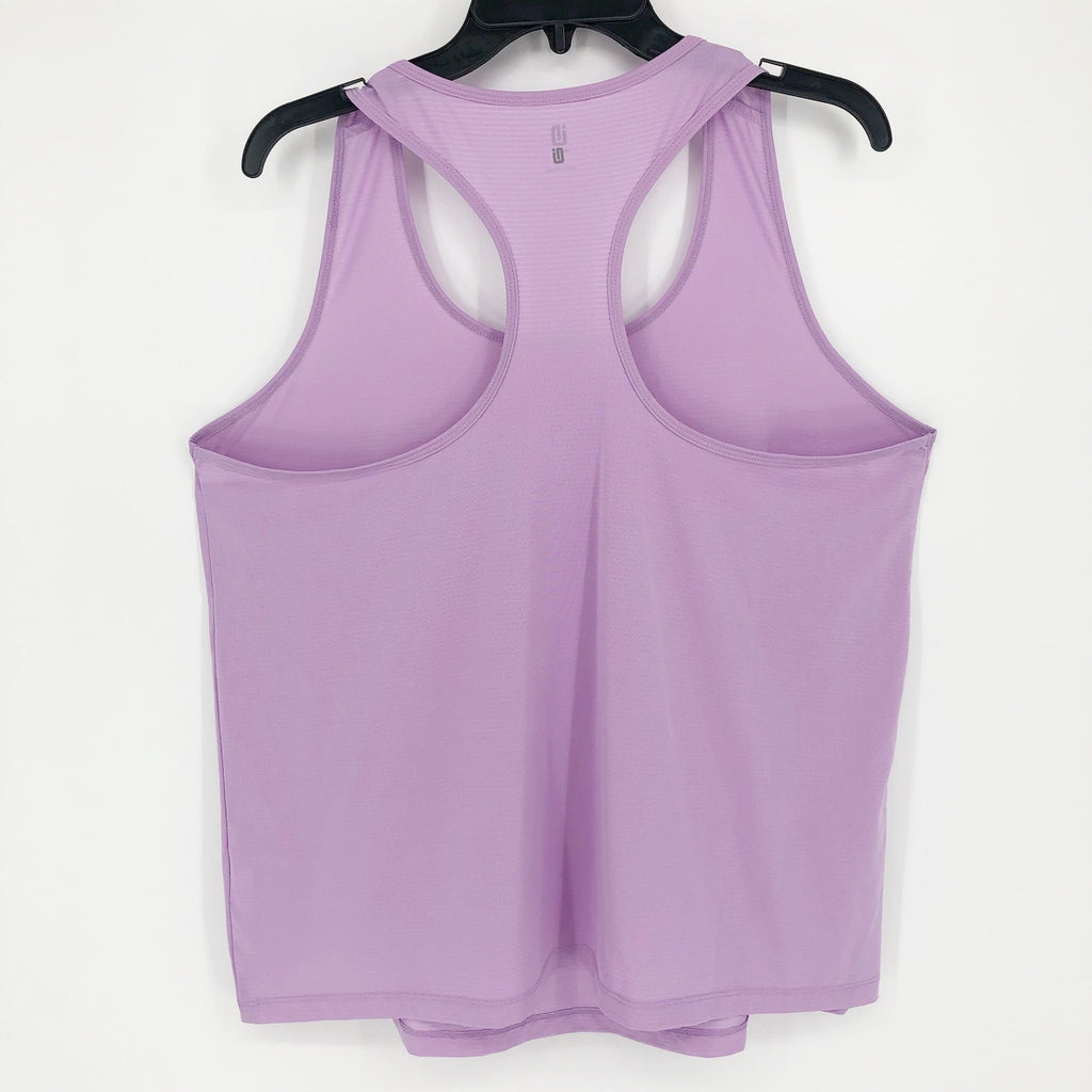 IDEOLOGY Womens Workout Tank Top 2X Crocus Petal Purple Racerback Scoop Neck NWT