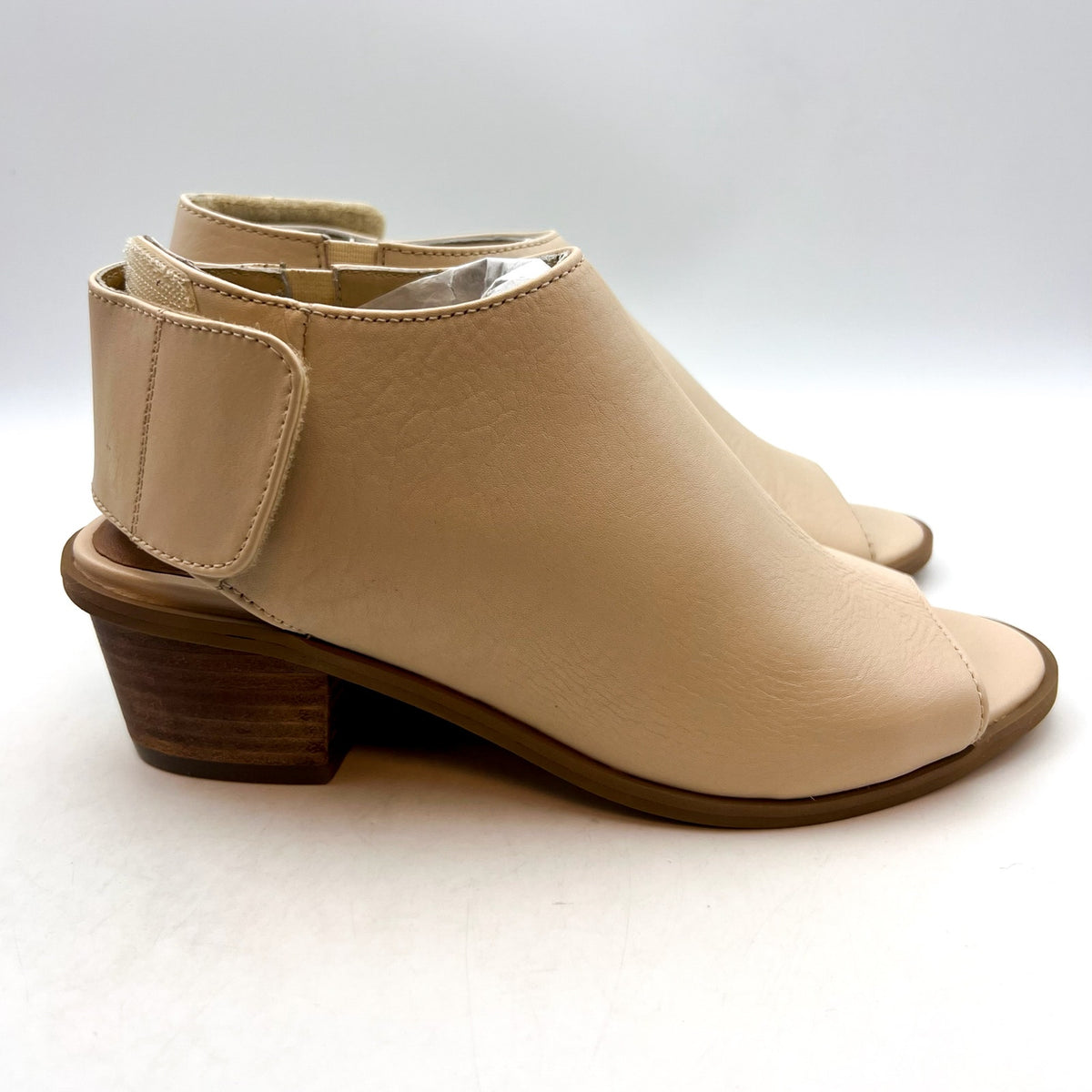 COLDWATER CREEK Women's Houston Peeptoe Sandals Size 6M Tan Leather NWOB