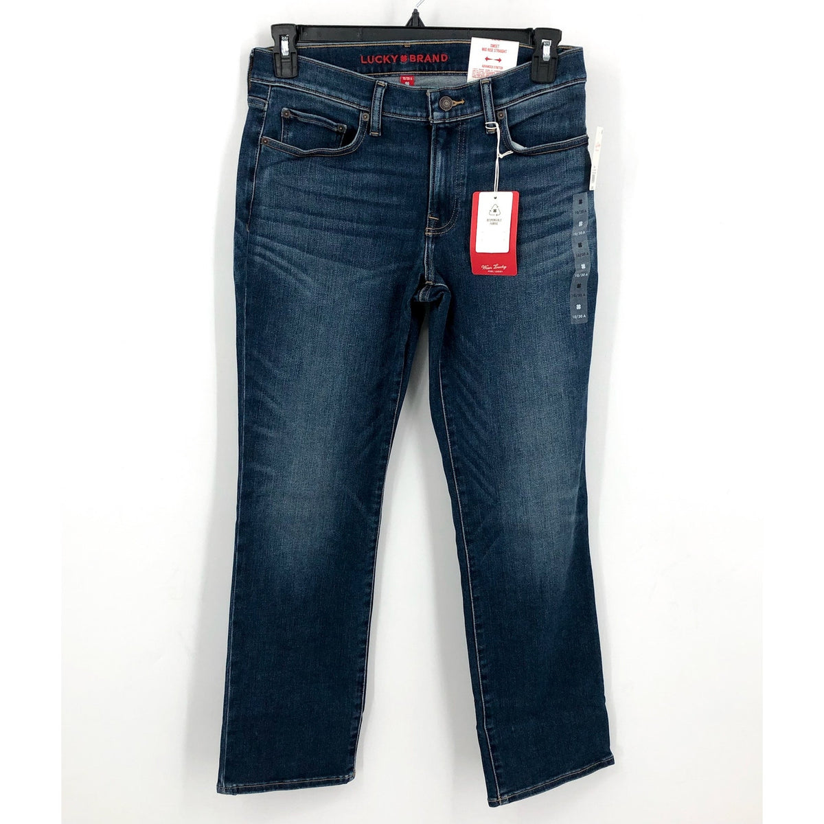 LUCKY BRAND Women's Sweet Straight Jeans Size 10 Sweet Escape Blue Mid Rise NWT