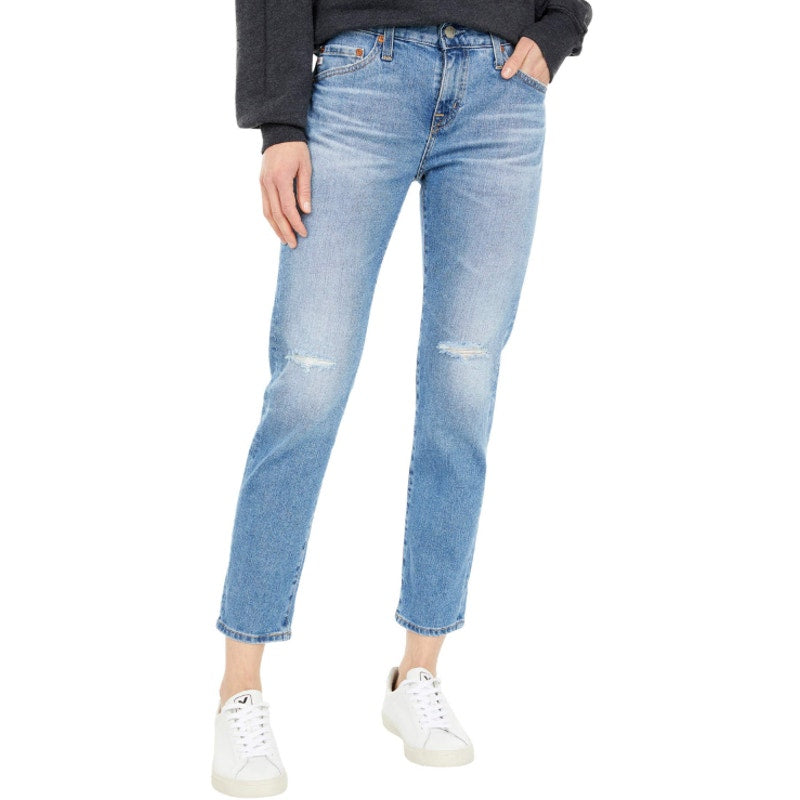 AG ADRIANO GOLDSCHMIED Women's Ex-Boyfriend Jeans 28R US 6 Blue Landmark NWT