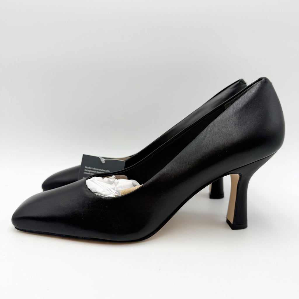 Franco Sarto Womens Flexa Aela Pumps Size 8.5 M EU 39 Black Leather NIB