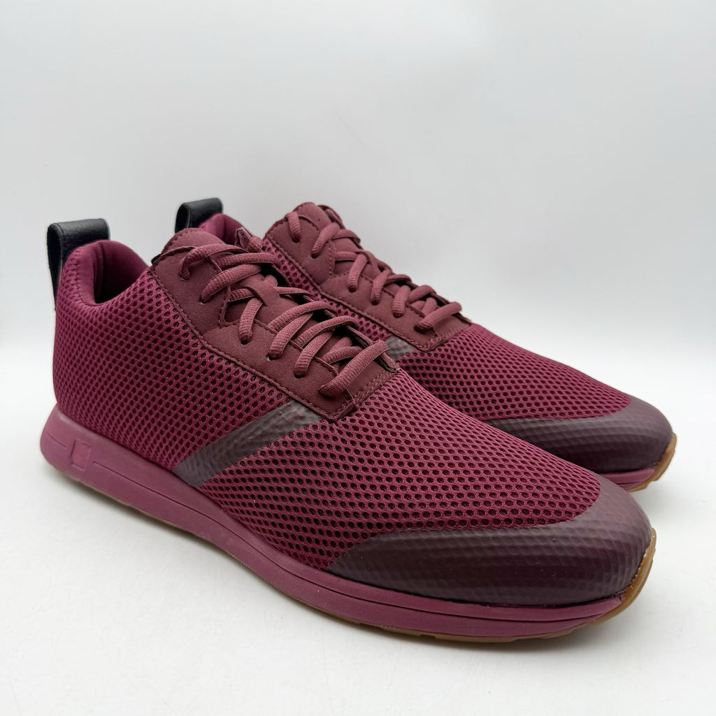 YORK Athletics Mens The Henry Mid Trainer Sneakers US 12 Red Black NIB