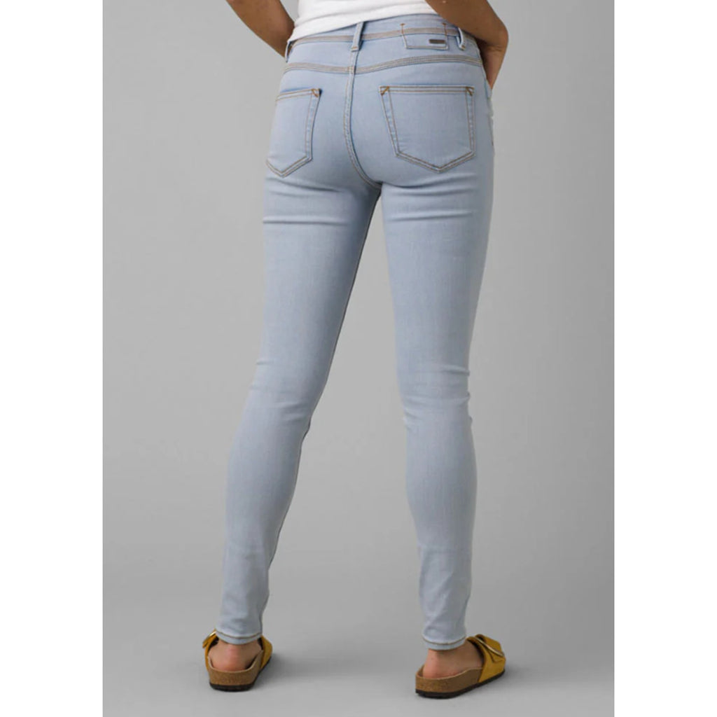PRANA Womens Soma Skinny Jeans 27x30 US 4 Light Washed Blue High Rise NWT