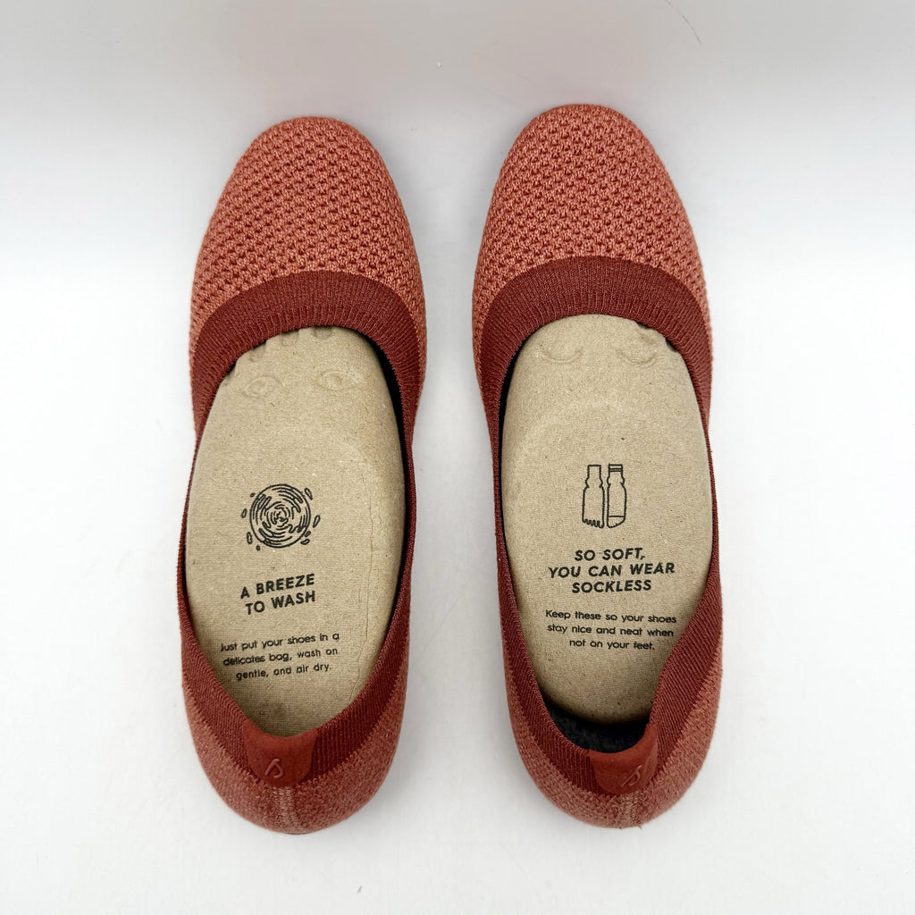 Allbirds Womens Tree Breezer Flats US 5 EU 35 Maroon Red Slip On NIB
