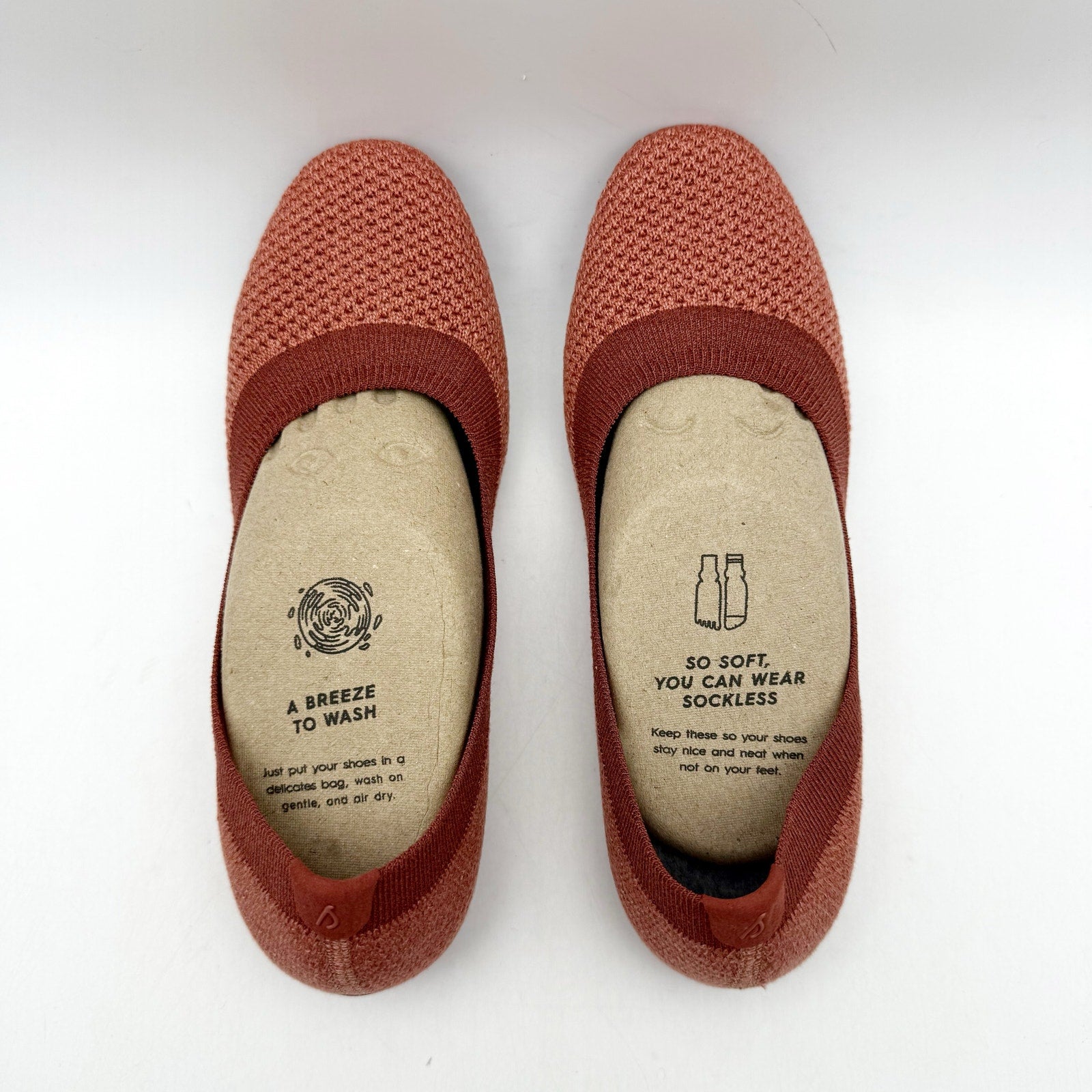 Allbirds Womens Tree Breezer Flats US 5 EU 35 Maroon Red Slip On NIB