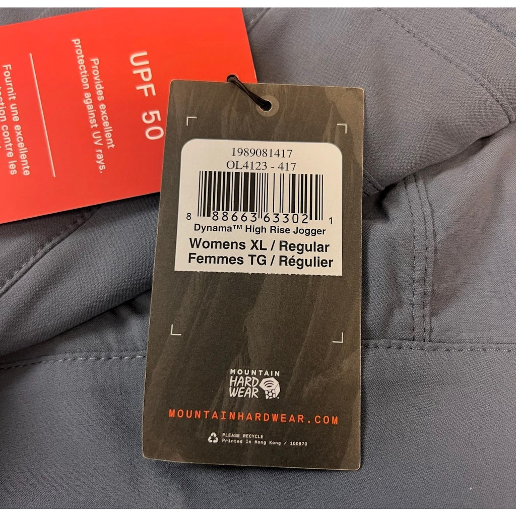 MOUNTAIN HARDWEAR Women's Dynama Utility Joggers XL Moon Blue Pants NWT