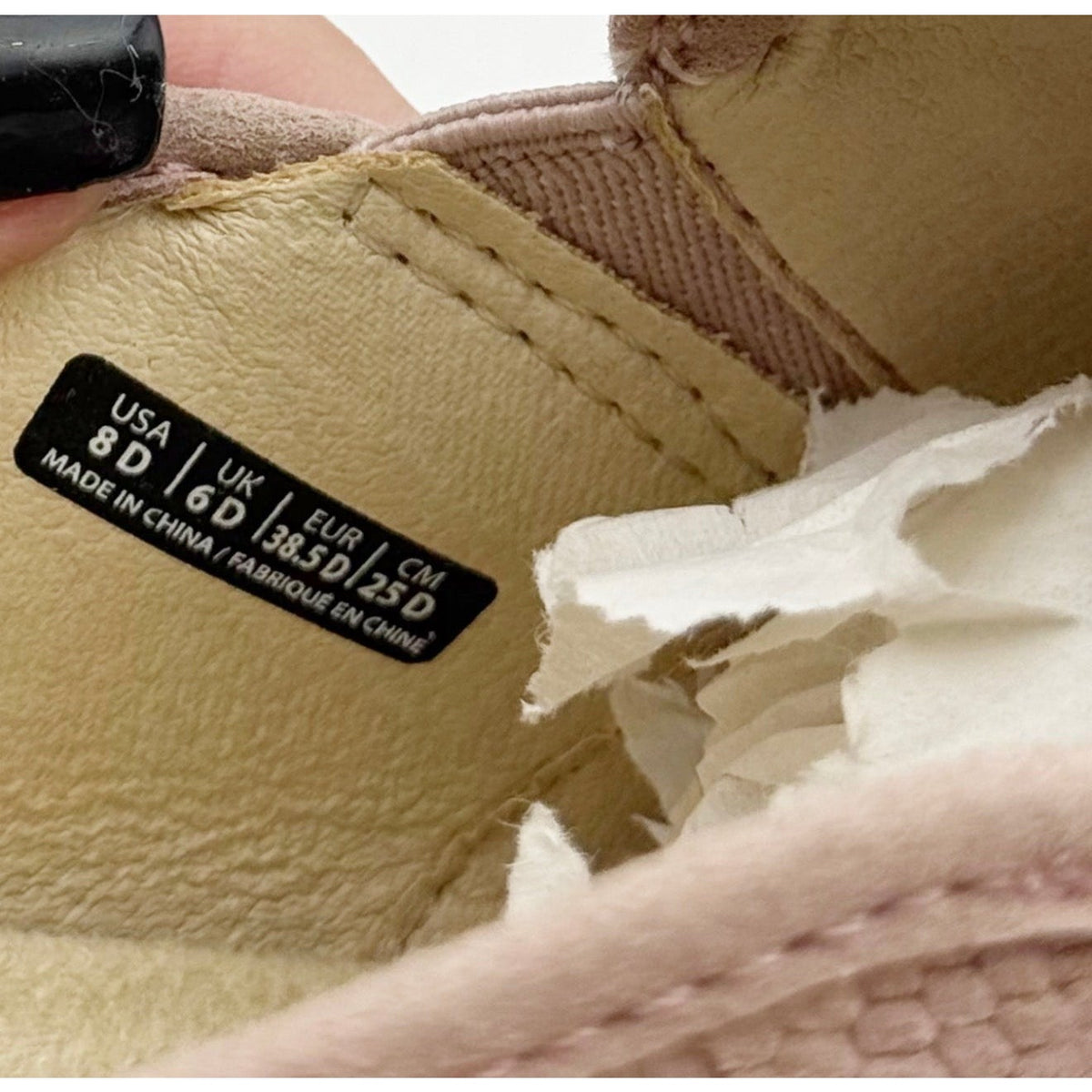 Spenco Women's Bindie Slip On Shoes Size 8 Wide Blush Pink Embossed Suede NIB