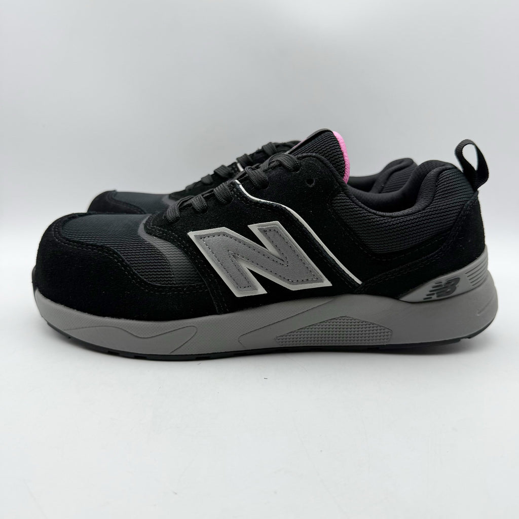 New Balance Womens Elite Lite Work Sneakers US 7 EU 38 Black Pink CT SR NIB
