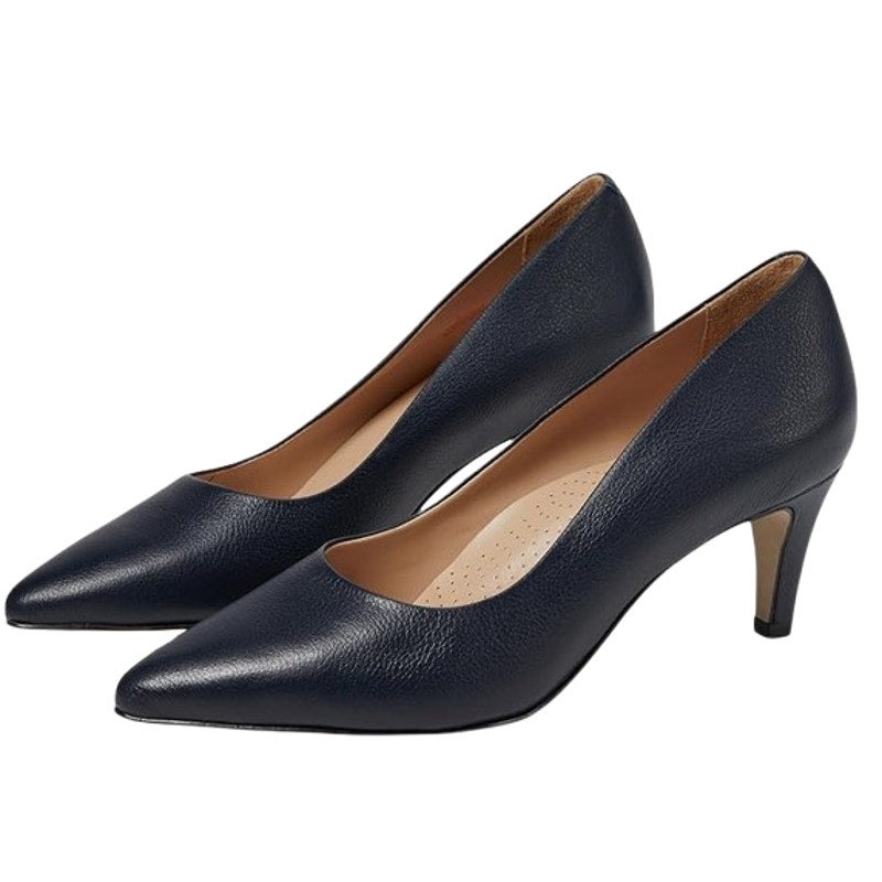 Marc Joseph Womens Trinity PL Pump US 7.5 EU 38.5 Navy Blue Leather NIB