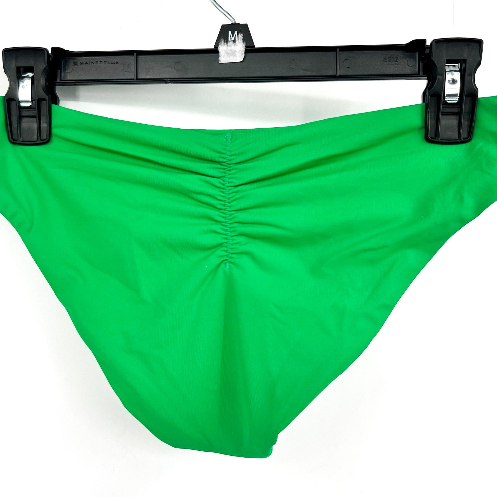 BECCA Women's Coast Shirred Adela Hipster Bikini Bottom Small Green Emerald NWT